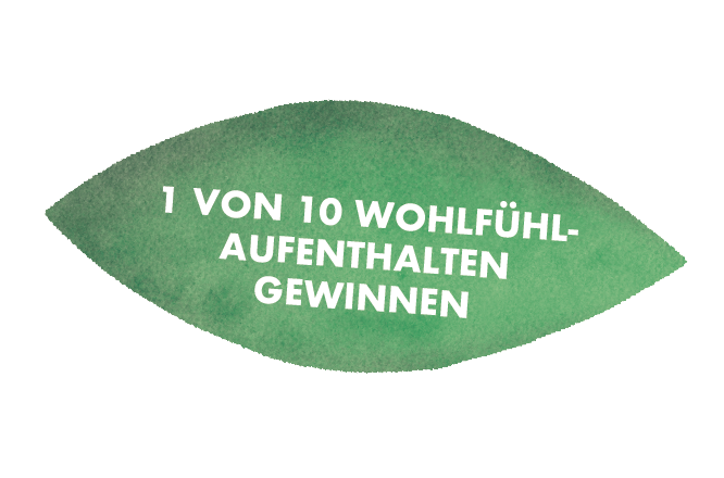 Grünes Blatt 1 von 10 Wellness Trips gewinnen
